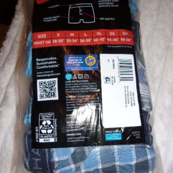 NWTS 5pk Hanes Men's Boxers 2XL - Picture 2 of 3
